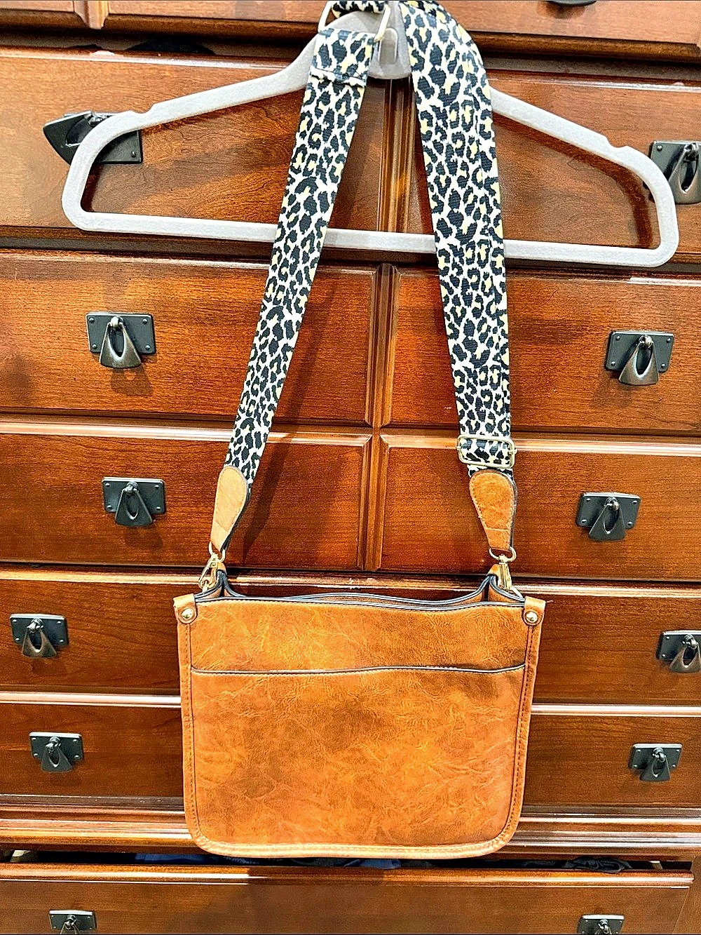 Brown Leather Crossbody Bag